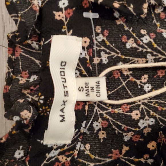 Max Studio women’s Black Floral Maxi Dress Size S new with tags - Picture 9 of 12